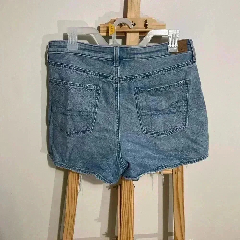 American Eagle outfitters Distressed Denim Shorts size 14 - Picture 6 of 8